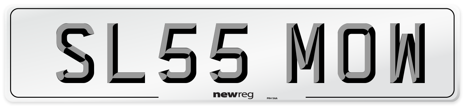 SL55 MOW Number Plate from New Reg